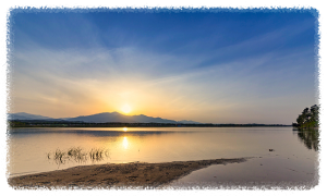 양양 중심을 가로지르는 남대천