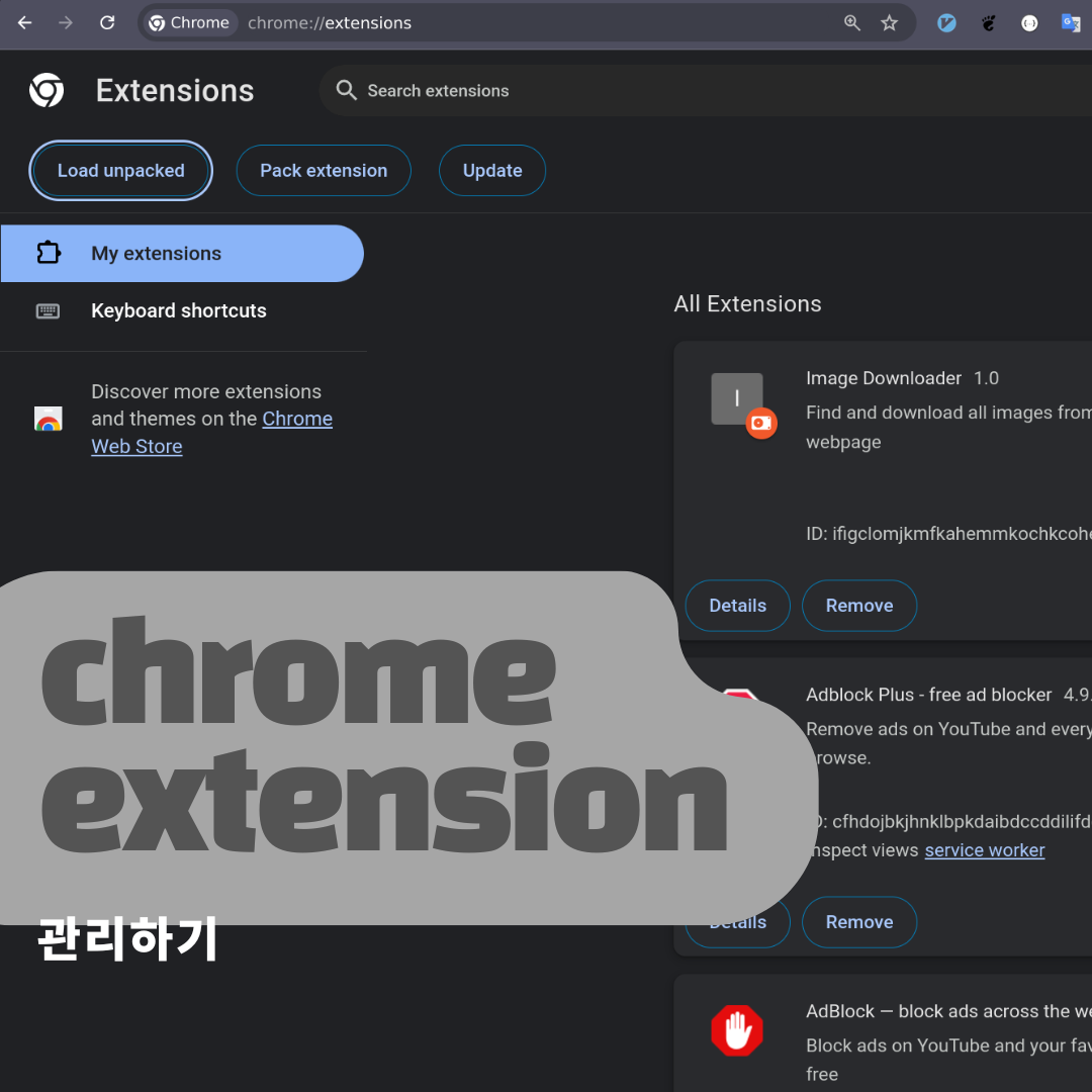chrome extension 미리보기