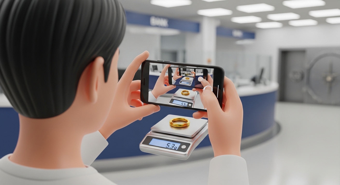 제3자(금은방)를 통한 중량 인증