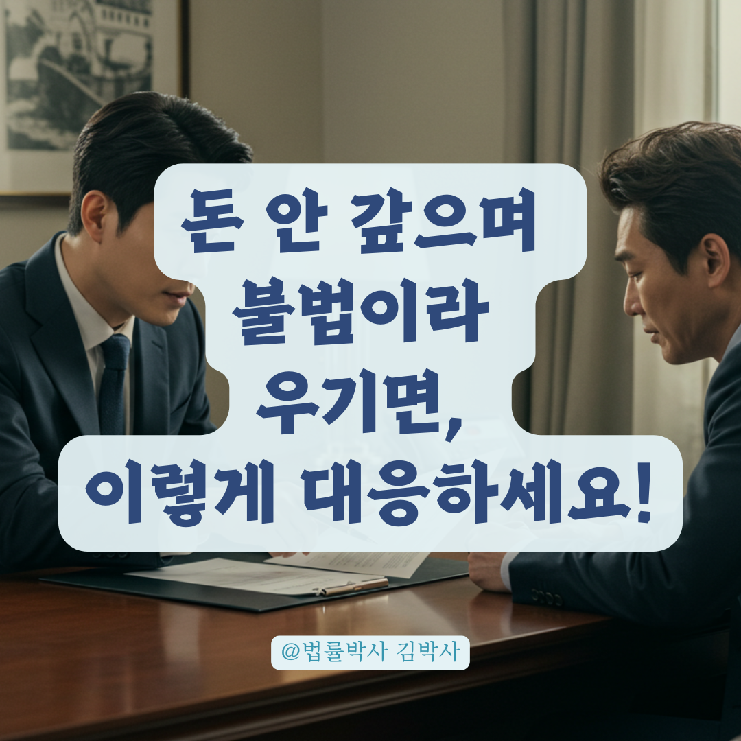 불법원인급여 주장하며 돈 안 갚는다면, 민형사 대응 가능성부터 따져보세요