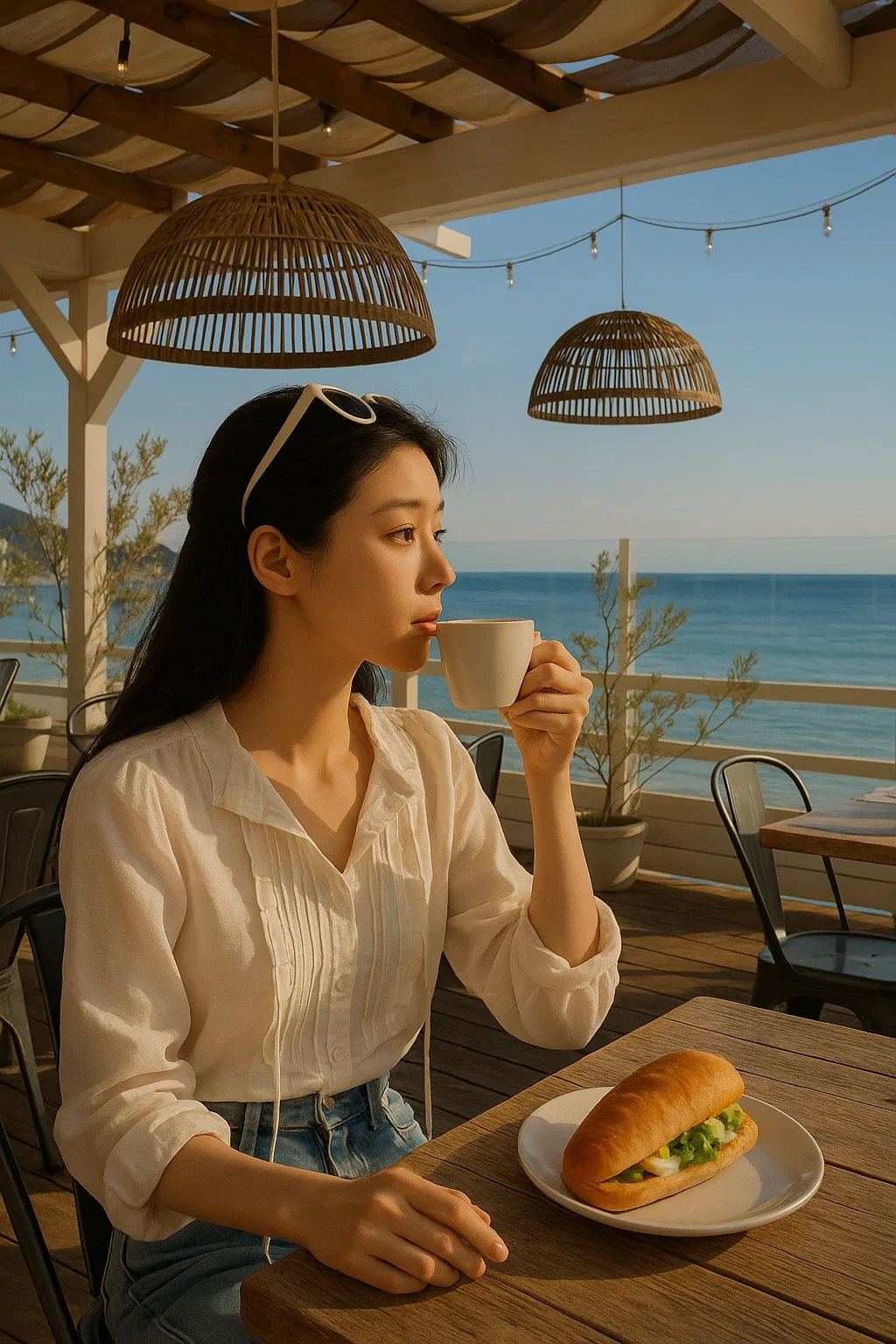 Malibu Farm Café에서 즐기는 커피 한 잔