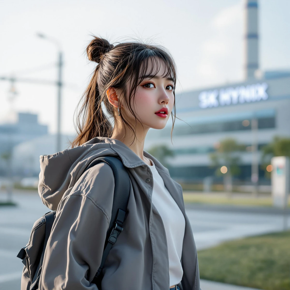 SK 하이닉스 출근하는 모습