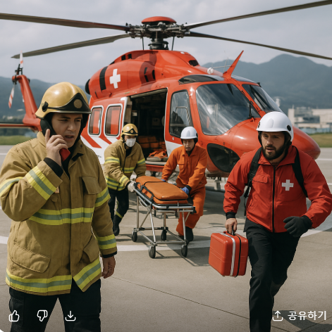 119 신고 후 닥터헬기가 출동하는 절차는? 관련 사진
