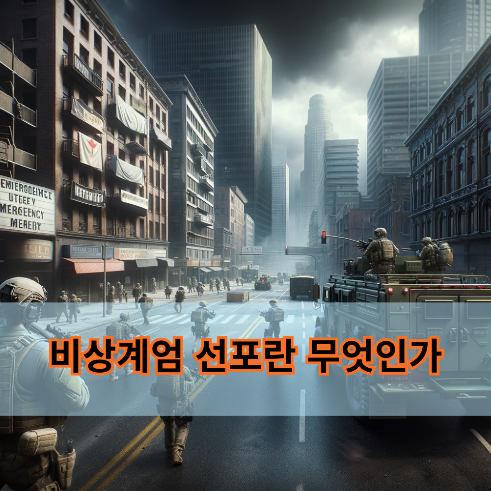 비상계엄 선포란 무엇인가