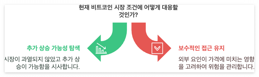 MVRV는 아직 3.0 이하로 과거 고점보다 낮은 수준
NUPL 역시 0.5~0.6 수준으로, 거품 단계에 도달하지 않음
SOPR이 1.05~1.1 수준으로, 과거 고점보다 낮은 차익 실현 압력
비트코인의 상승 사이클이 끝났다고 결론짓기에는 이른 시점이라는 점에서 추가 상승의 여지가 여전히 존재한다고 볼 수 있습니다. MVRV, NUPL, SOPR 지표가 모두 과거 고점 수준에 도달하지 않았음을 시사하며, 이는 현재 시장이 과열되지 않았음을 의미합니다. 그러나 이러한 지표들만으로 향후 비트코인의 가격 변동을 예측하기는 어렵습니다. 예를 들어, 외부 경제적 요인이나 글로벌 규제 변화가 시장에 큰 영향을 미칠 수 있기 때문입니다. 따라서 비트코인 투자자들은 온체인 데이터와 함께 외부 요인도 고려하여 신중한 접근이 필요합니다. 여전히 상승 여력이 남아 있을 수 있지만, 예기치 못한 하락 위험도 함께 존재하므로 시장을 면밀히 살펴보는 것이 중요합니다.