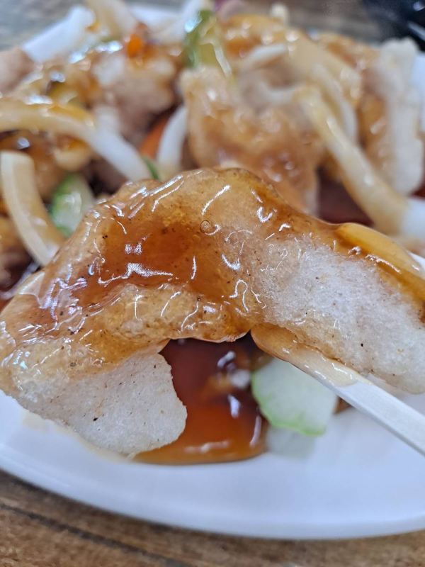 마니산짜장 탕수육 한조각