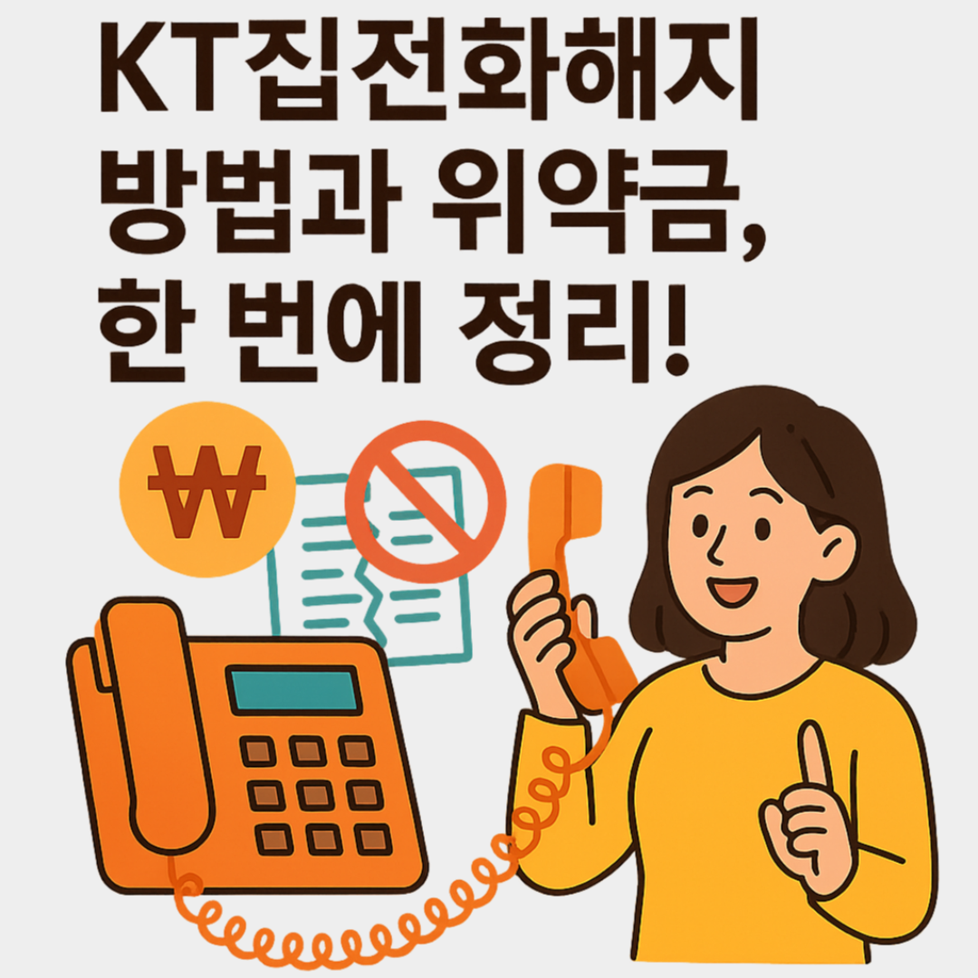 KT집전화해지 방법과 위약금, 한 번에 정리!