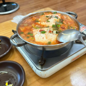 철원 고석정 꽃 축제 근처 맛집 삼정 콩마을 가마솥두부집