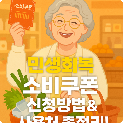 민생회복 소비쿠폰 신청방법 사용처 총정리