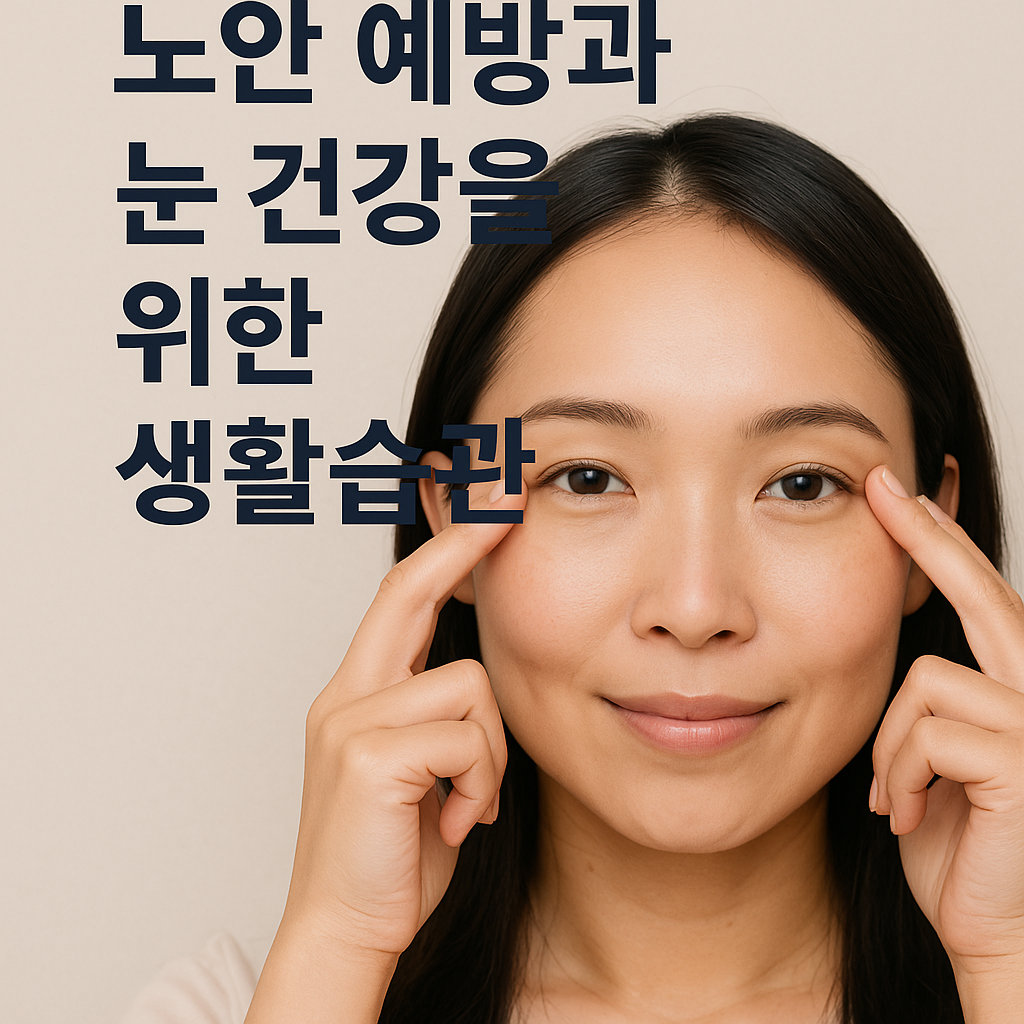 노안 예방과 눈 건강을 위한 생활습관