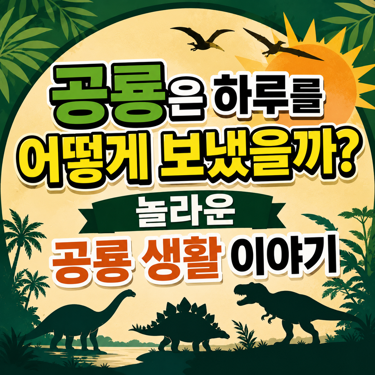 공룡은 하루를 어떻게 보냈을까
