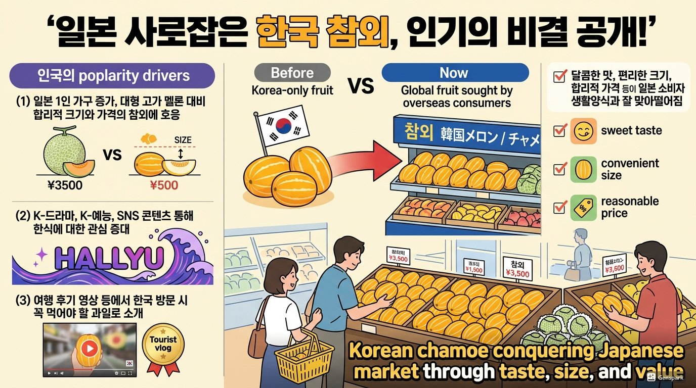 일본이 반한 코리안 멜론 인기 비결
