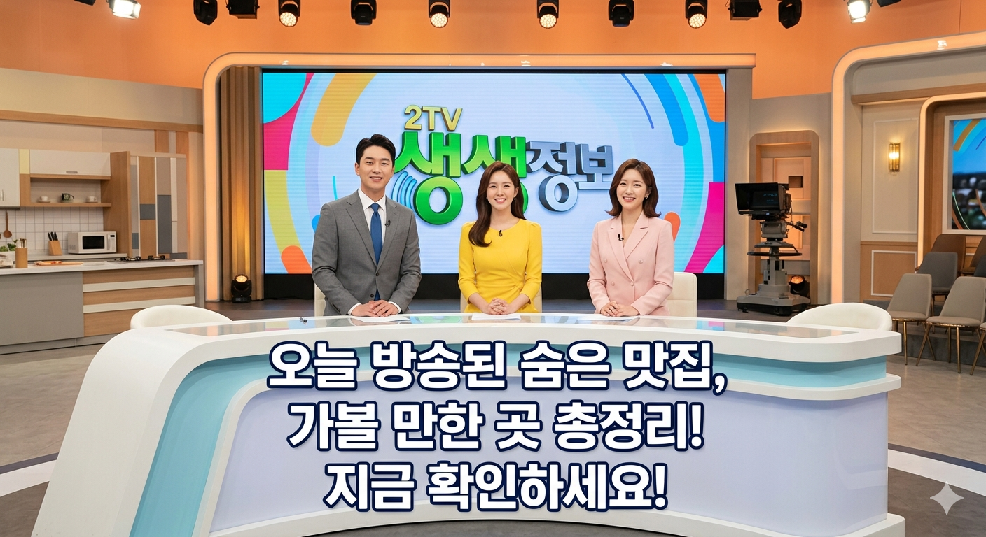 [2TV 생생정보] 4월 22일 맛집 연락처 총정리: 노량진 수산시장, 김포 장수장어, 완주 여행 관련사진