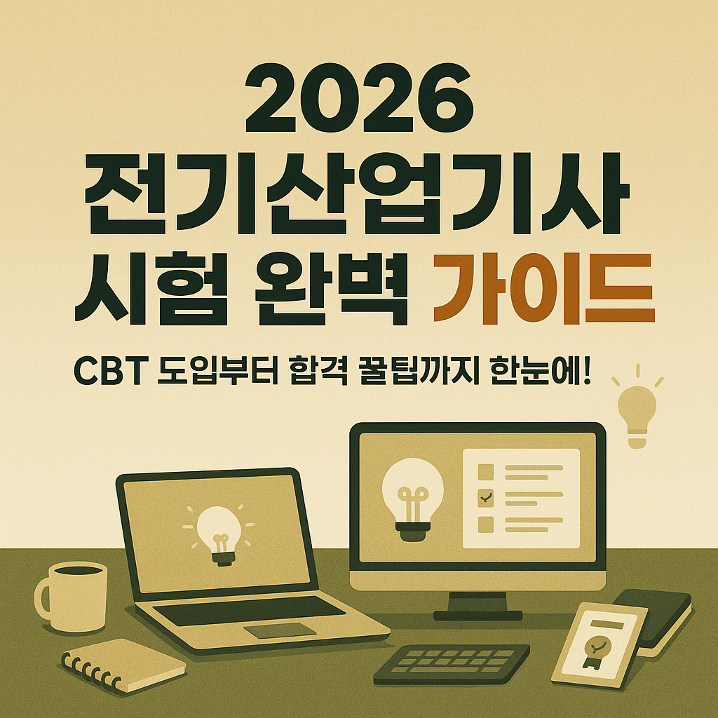 2026 전기 산업기사, 이렇게 바뀐다! ❘ CBT 도입부터 합격 꿀팁까지 한눈에