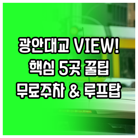 광안대교 보이는 오션뷰 호텔 5곳 무..