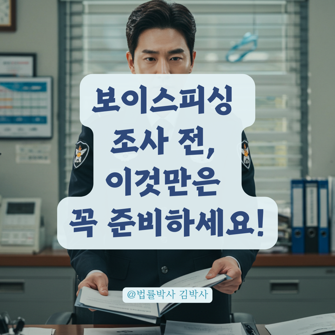 보이스피싱에 악용된 내 계좌, 경찰 조사 전 반드시 준비할 것들