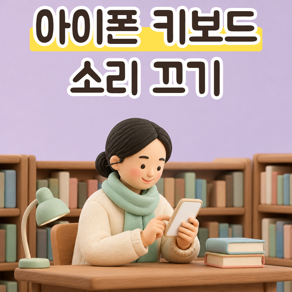 조용한 도서관 열람실에서 휴대폰으로 글을 쓰는 성글이