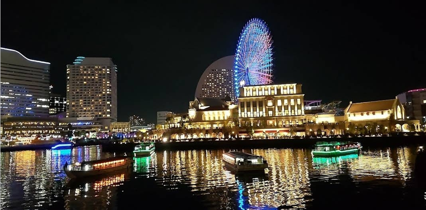 기샤미치에서 본 야경