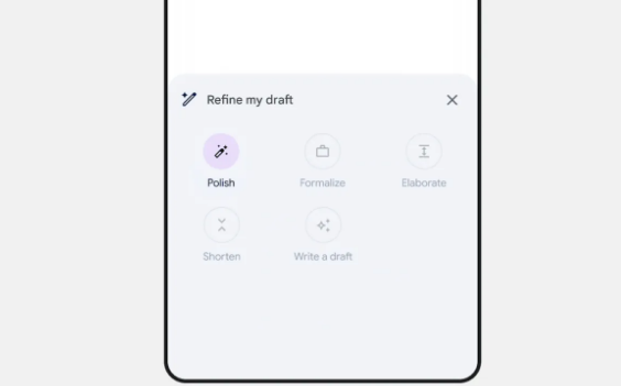 Gmail의 Gemini ‘Polish’ 기능(이미지출처-9to5google)