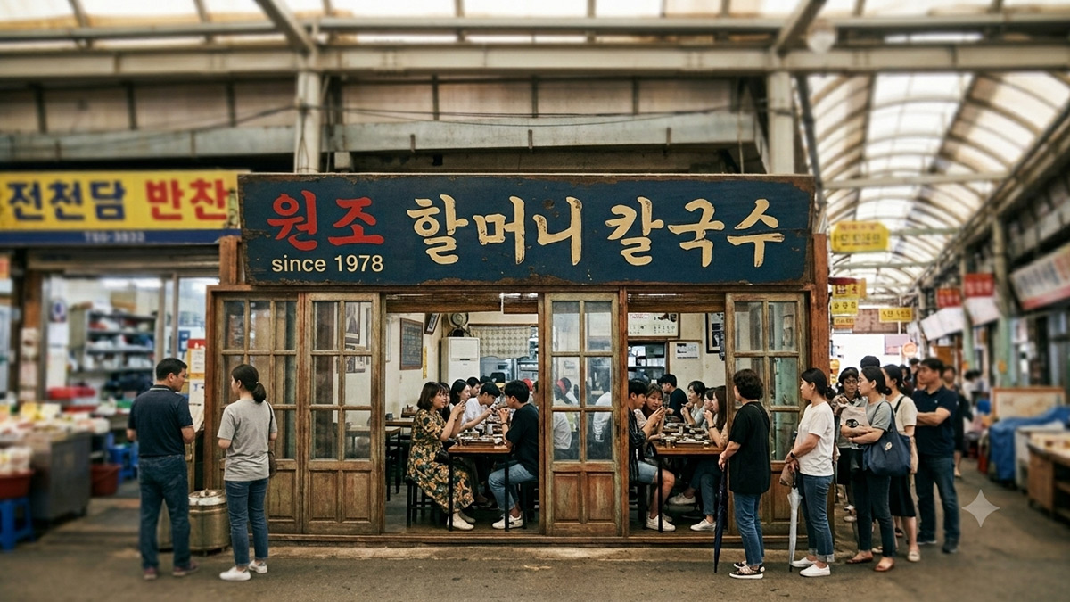 전통시장 노포 원조 가게 백년 식당