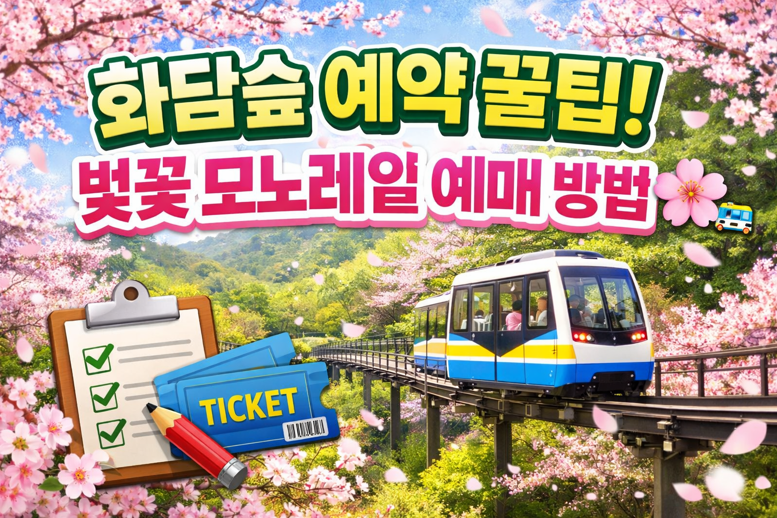 화담숲 예약안내 모노레인 예매 벚꽃 수선화 축제 안내