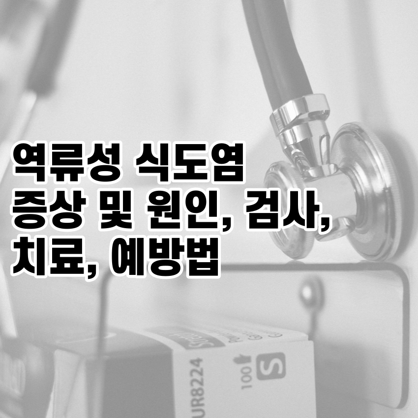 역류성 식도염 증상 및 원인, 검사, 치료, 예방법