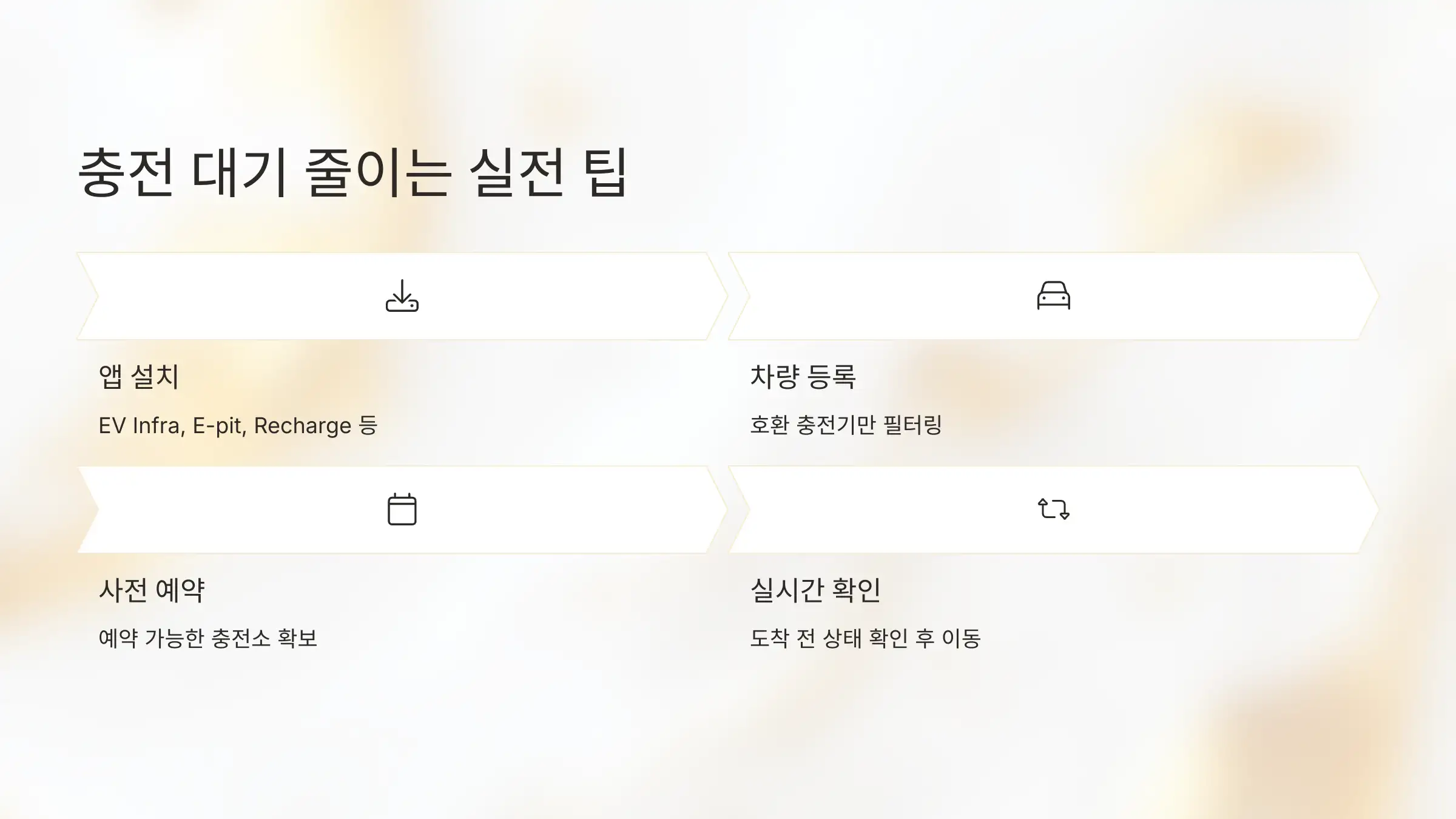 충전 대기 줄이는 실전 팁 요약