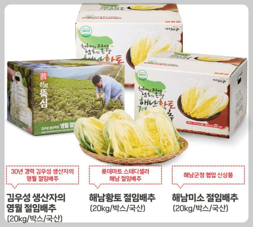 롯데마트 절임배추 사전예약