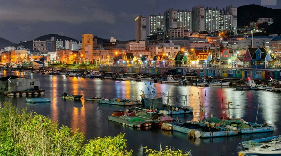 장림포구 야경 사진