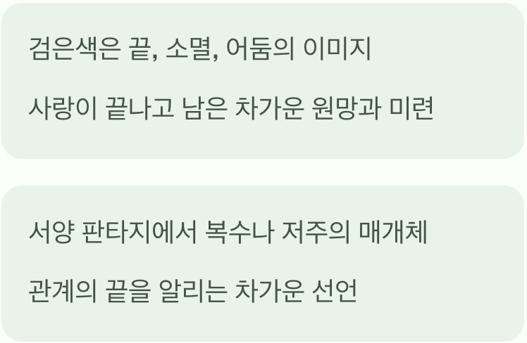 '슬픈 이별'과 차가운 증오의 상징