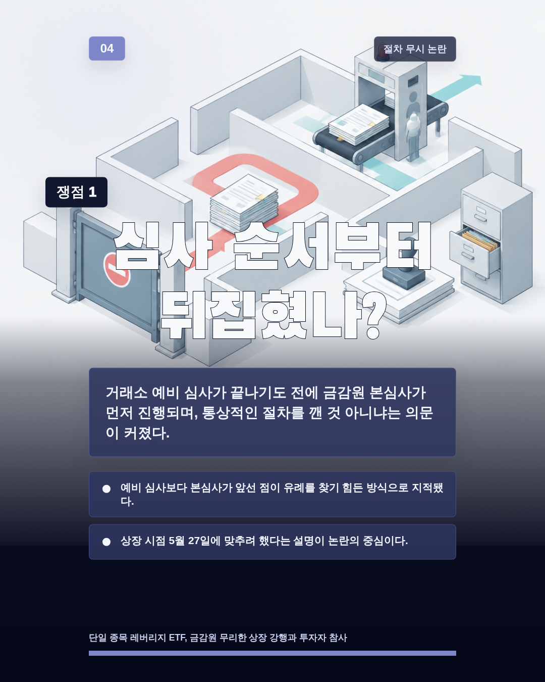 심사 순서부터 뒤집혔나?
