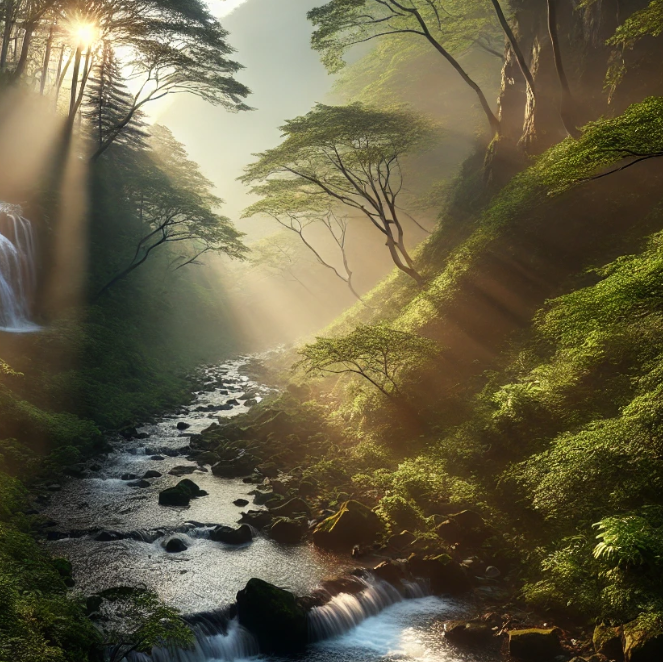 내연산의 자연경관 사진