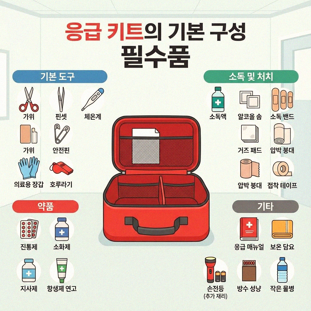 나만의 응급 키트 완벽하게 정리하는 방법