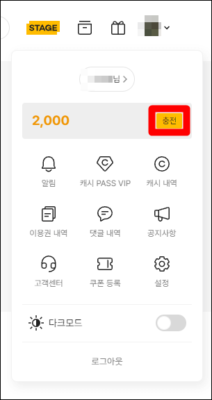 캐시충전