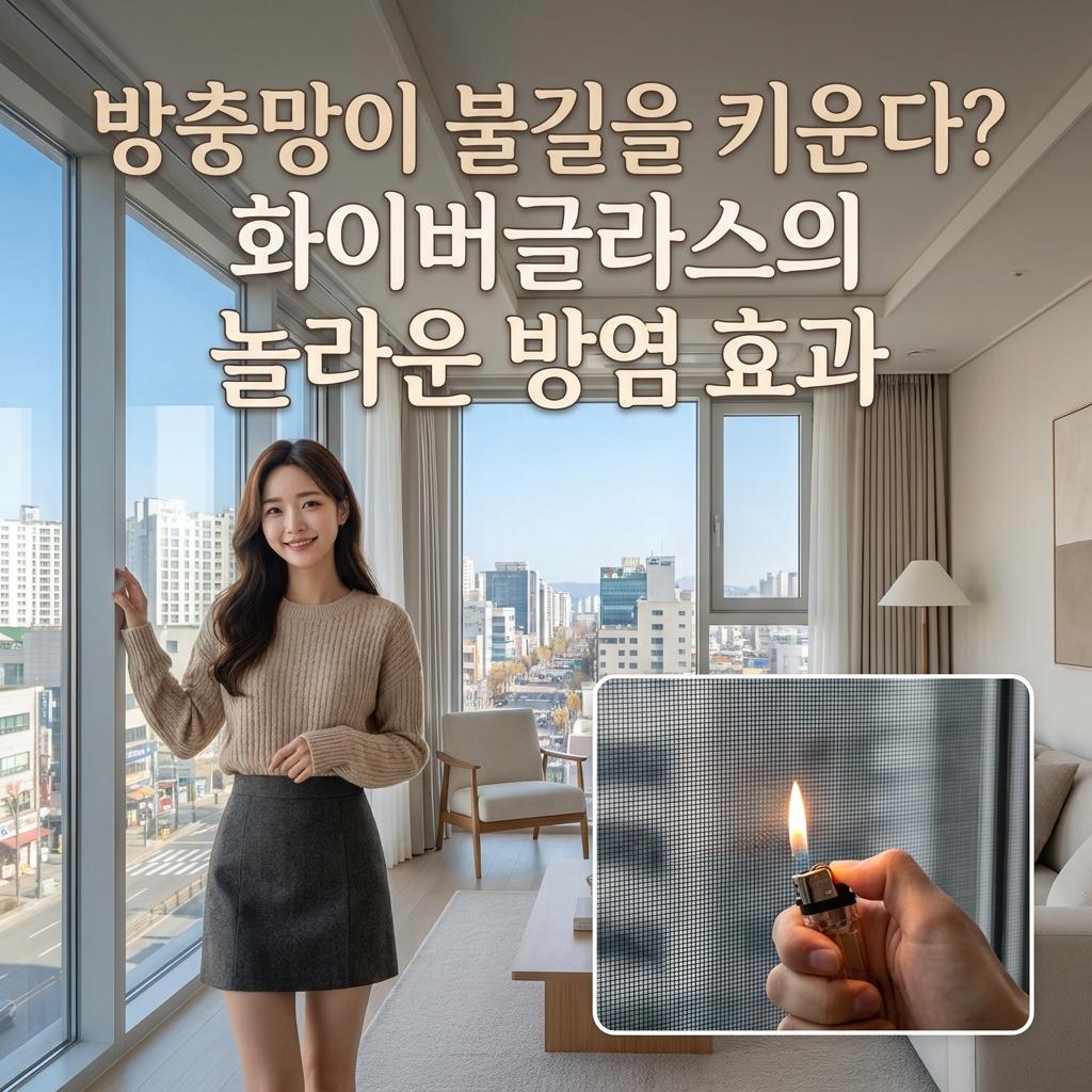 방충망 종류 비교! 아파트 30평대 필수, 화이버글라스 방염 소재로 화재 안전 지키기