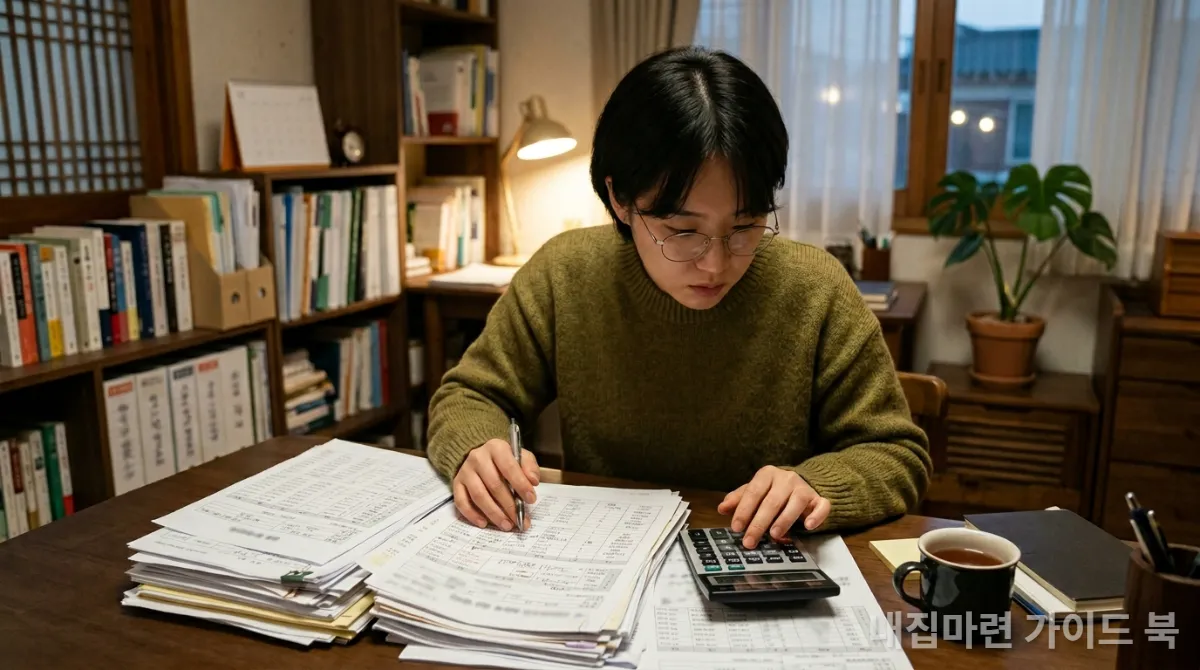 임대인의 재정 상태를 확인하는 한국인