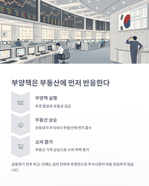 부양책은 부동산에 먼저 반응한다