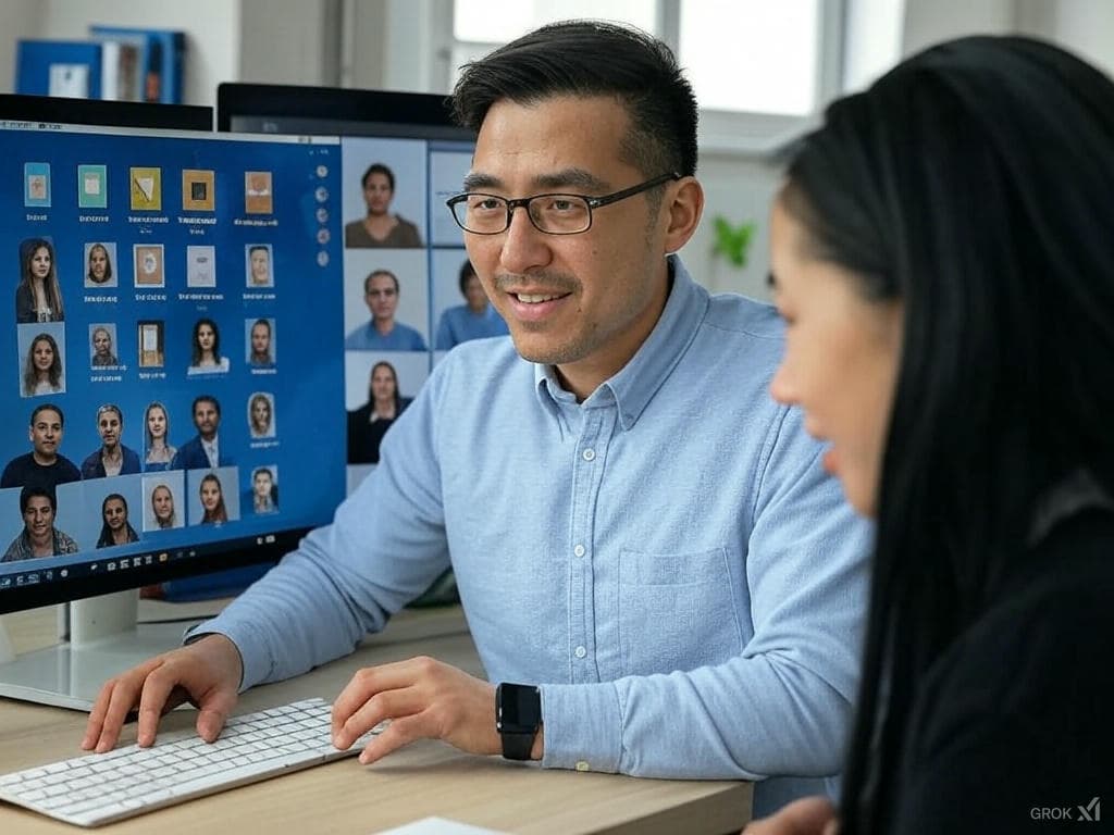 강사와 수강생이 온라인으로 소통하는 모습
