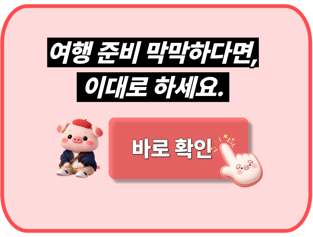 여행 준비 막막하다면, 이대로 하세요.