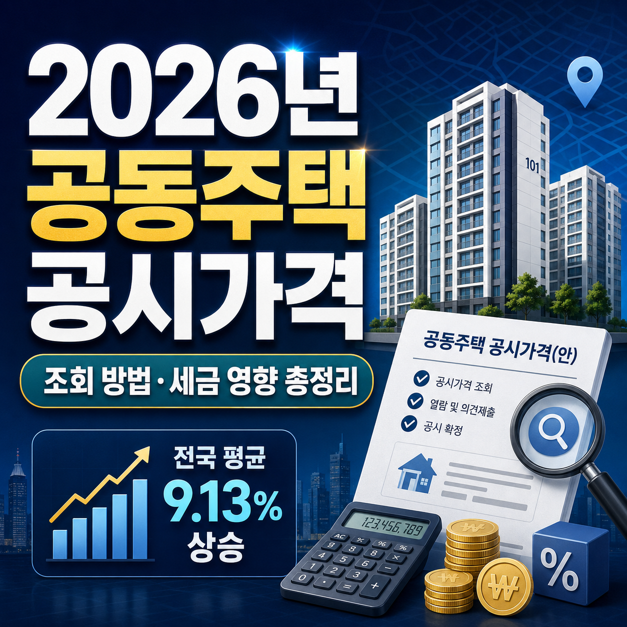 2026년 공동주택 공시가격 조회 방법, 변동률과 세금 영향 총정리
