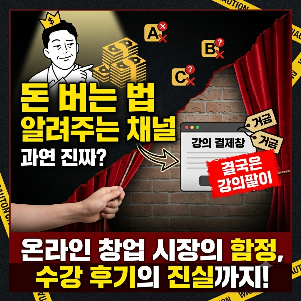 돈 버는 법 알려주는 유튜브 강의