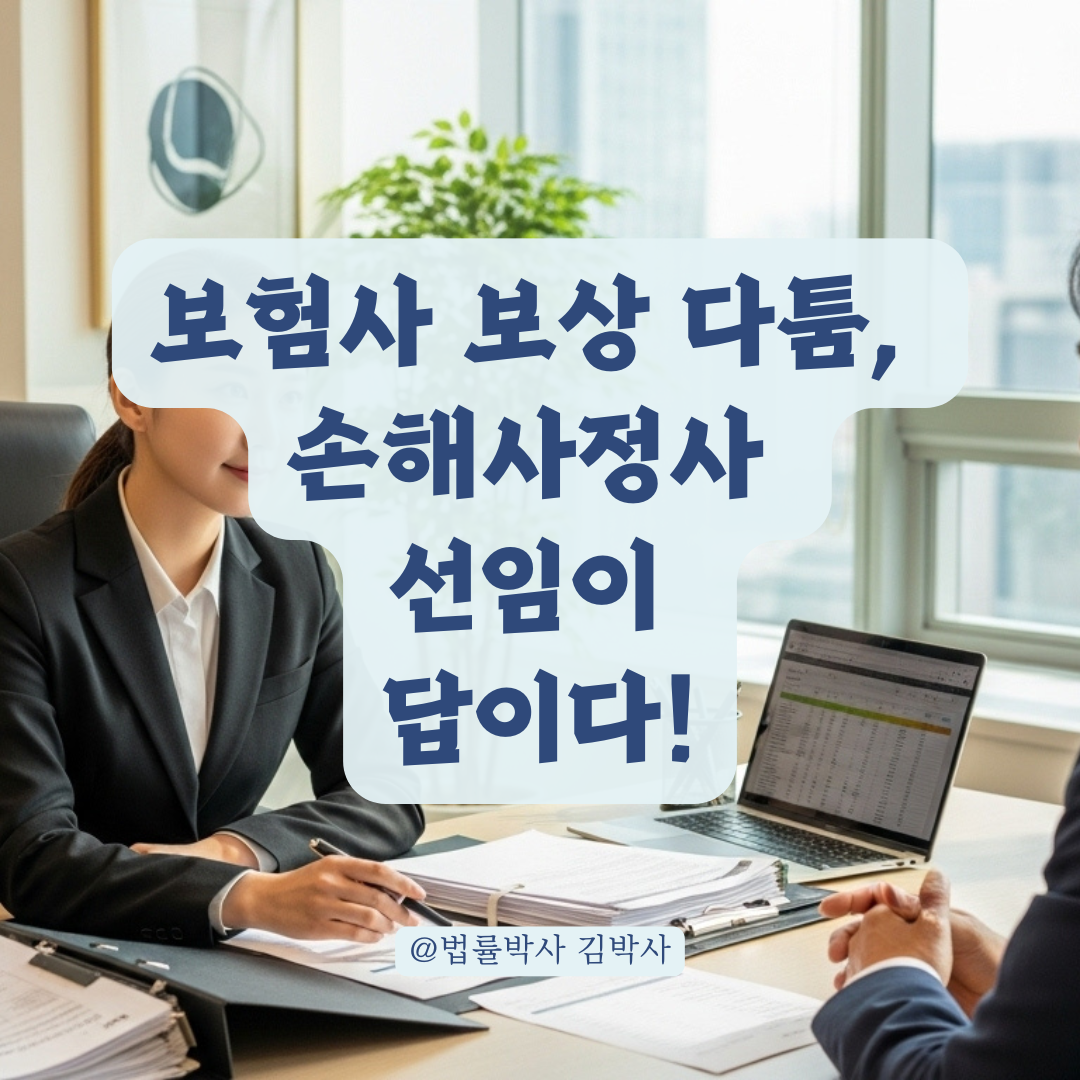 보험사와 보상 다툼 시, 손해사정사 선임이 유리한 이유와 대처방법.