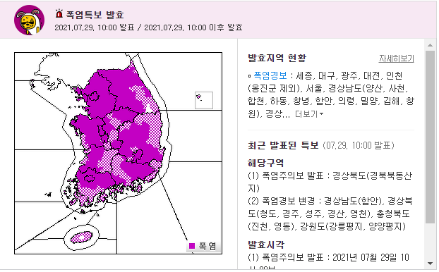 폭염특보