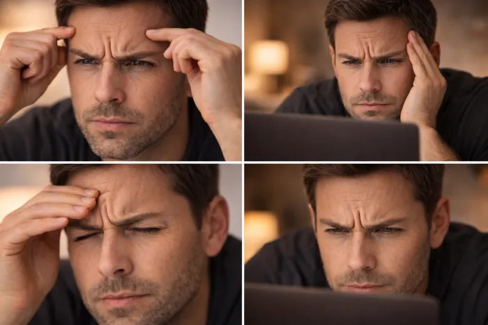 미간 주름 생기는 이유