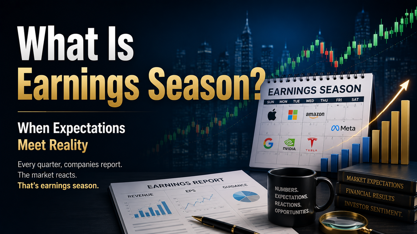 What is earnings season and how corporate earnings results affect market expectations and stock prices