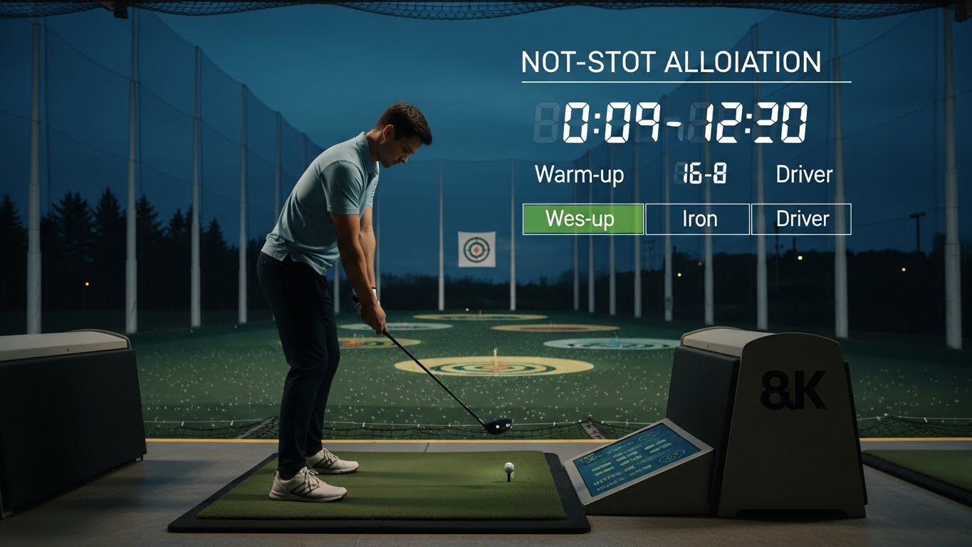 골프 연습장 효율적인 시간 배분 루틴과 프리샷 루틴을 통한 목적 있는 연습