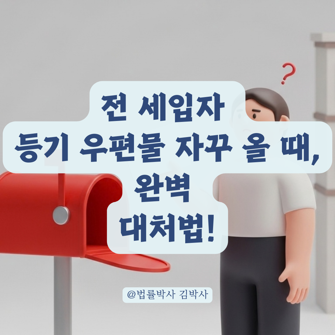 이사 후 이전 거주자 등기 우편물이 계속 온다면? 사고 예방을 위한 조치법!