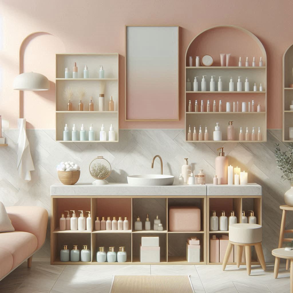 피부,체형관리 샵 배경