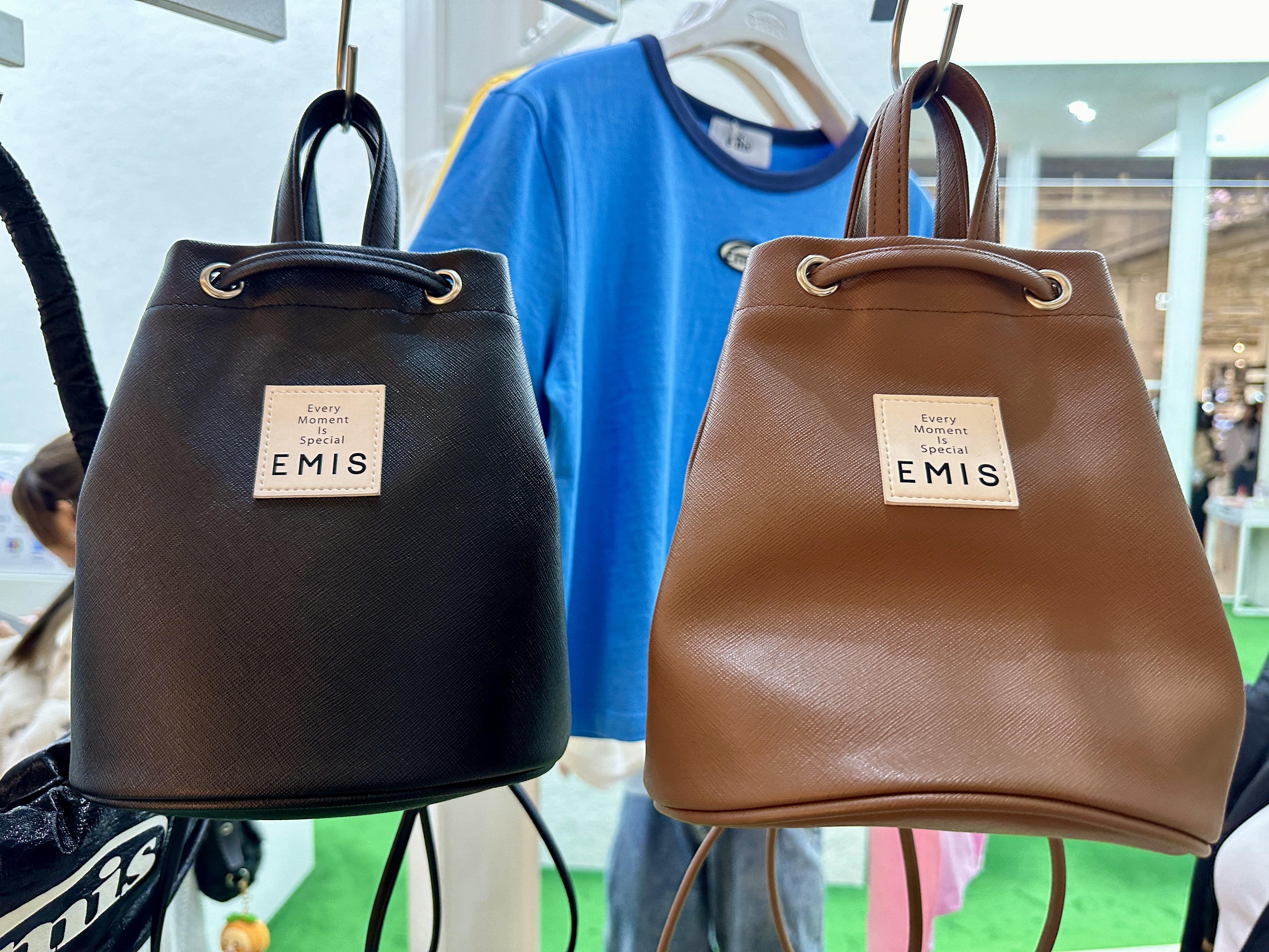 이미스 미니 레더 백