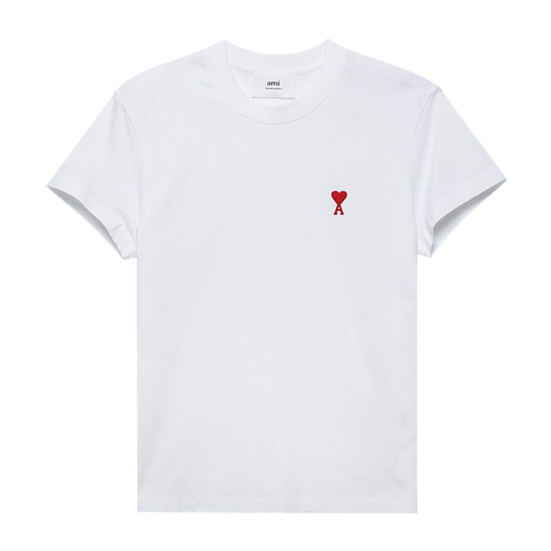 아미 흰 반팔티셔츠